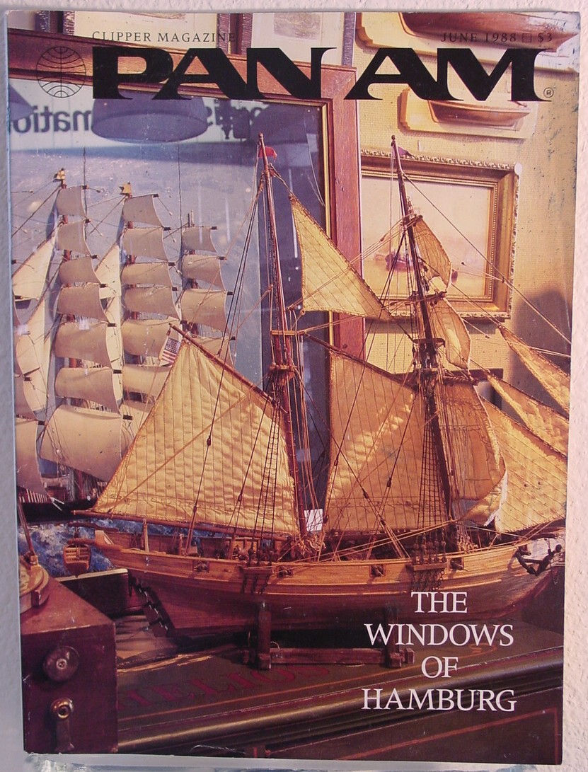 1988 June, Clipper in-flight Magazine with a cover story on Hamburg, Germany.